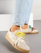 be.sport Adidași bej cu dungi geometrice și legare dublă Florlevi