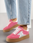 be.sport Sneakers Fucsia stil tenis Decorați cu Model Geometric Tolivanna