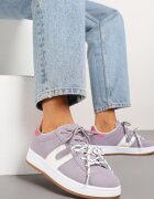 be.sport Sneakers violet decorați cu motiv geometric Telindrela
