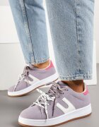 be.sport Sneakers violet decorați cu motiv geometric Telindrela