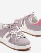 be.sport Sneakers violet decorați cu motiv geometric Telindrela