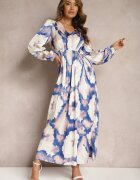 belcci Rochie Bej-Violet Maxi De satin cu croi evazat Velian