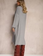 belcci Rochie Gri cu vâscoză croială boxy cu fir metalic Arkiria