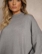 belcci Rochie Gri cu vâscoză croială boxy cu fir metalic Arkiria