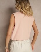 belcci Vestă Roz din bumbac cu model brodat Lisadora