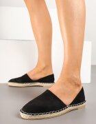 bellucci Espadrile Negre decorate cu decupaje și împletitură Wommea