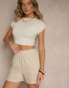bh forever Pantaloni scurți Casual Bej deschis cu In cu elastic în talie și Buzunare Filionella