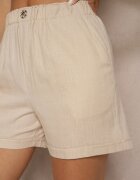 bh forever Pantaloni scurți Casual Bej deschis cu In cu elastic în talie și Buzunare Filionella