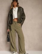 bh forever Pantaloni Verde închis Largi cu craci ampi cu lanț în loc de șnur Ostaria