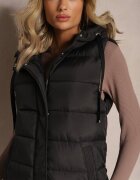 bh forever Vestă Negru cu model alungit matlasată cu buzunare Banuni