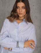 bibous project Cămașă de bumbac Albastru deschis Aquida
