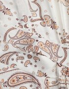bisou's project Rochie cămașă din viscoză bej deschis cu curea din material și elastic în talie Cilefia