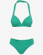  Bikini Verde Chiloți tip slip și Sutien cu cupe întărite Pilalana