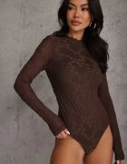 bisou's project Body Maro Longsleeve din Dantelă cu Bumbac Zenisesa