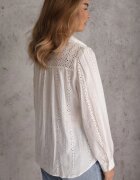 bisou's project Cămașă Albă din Bumbac cu broderie ajurată Namiella