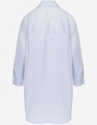 bisou's project Cămașă albastră supradimensionată din bumbac cu nasturi eleganți Rhenenore