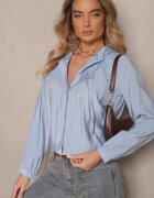 bisou's project Cămașă albastru deschis decorată cu model brodat Erinalis