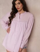 bisou's project Cămașă Violet din bumbac cu inserții decorative Lakinia
