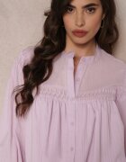 bisou's project Cămașă Violet din bumbac cu inserții decorative Lakinia