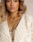 bisou's project Cardigan Bej deschis Ajurat cu nasturi Oreitha