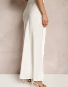 bisou's project Fustă Bej deschis de satin Maxi Talie înaltă Formia