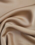 bisou's project Fustă bej din satin maxi cu talie înaltă Formia