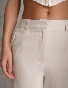 bisou's project Pantaloni Bej deschis din vâscoză cu in cu picioare largi Lomera