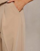 bisou's project Pantaloni bej largi High Waist Seraphella
