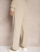 bisou's project Pantaloni de costum Bej din bumbac cu picioare largi Befia