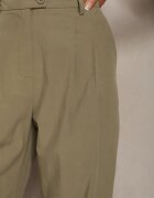 bisou's project Pantaloni De Costum Verzi Din Bumbac Cu Croială Largă Befia