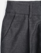 bisou's project Pantaloni gri închis largi cu buzunare croială de costum Verati