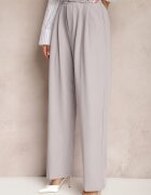 bisou's project Pantaloni Gri Talie înaltă Stil costum cu curele și catarame Daklena