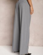 bisou's project Pantaloni Largi Gri High Waist Seraphella