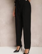 bisou's project Pantaloni Largi Negri cu Buzunare cu croială de costum Verati