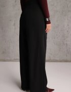 bisou's project Pantaloni Negri Eleganti de Costum cu Talie Înaltă Lainiva