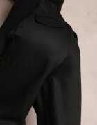 bisou's project Pantaloni Negri Largi High Waist cu Buzunare Keanne