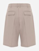 bisou's project Pantaloni scurți Bej cu croială tip costum High Waist cu adaos de viscoză Mavvia