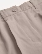 bisou's project Pantaloni scurți Bej cu croială tip costum High Waist cu adaos de viscoză Mavvia