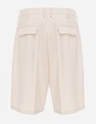 bisou's project Pantaloni scurți bej deschis cu croială de costum High Waist cu adaos de viscoză Mavvia