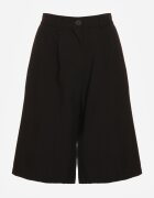 bisou's project Pantaloni scurți Negri cu croială tip costum High Waist cu adaos de viscoză Mavvia