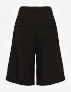 bisou's project Pantaloni scurți Negri cu croială tip costum High Waist cu adaos de viscoză Mavvia