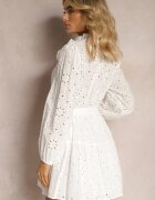 bisou's project Rochie Albă de Bumbac cu Croială Cloș cu Broderie Decorativă Bealiosa
