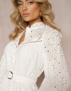 bisou's project Rochie Albă de Bumbac cu Croială Cloș cu Broderie Decorativă Bealiosa