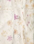 bisou's project Rochie Bej cu Croială Cloș cu Cordon din Material și cu Imprimeu Floral Dimtina