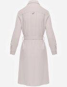 bisou's project Rochie bej Utility cu croială tip cămașă cu buzunare și cordon textil Niobella