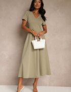 bisou's project Rochie Casuală Verde deschis din bumbac Zeredira