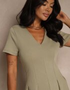 bisou's project Rochie Casuală Verde deschis din bumbac Zeredira