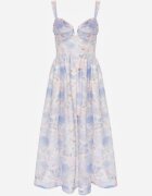 bisou's project Rochie Cloș Albastră pe Bretele Florală în Stil Romantic Callisise