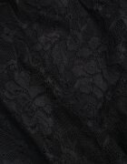 bisou's project Rochie de seară neagră din dantelă cu decupaj asimetric în talie Kalimeia