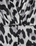 bisou's project Rochie Mini Cambrată Gri Leopard Amiffesa